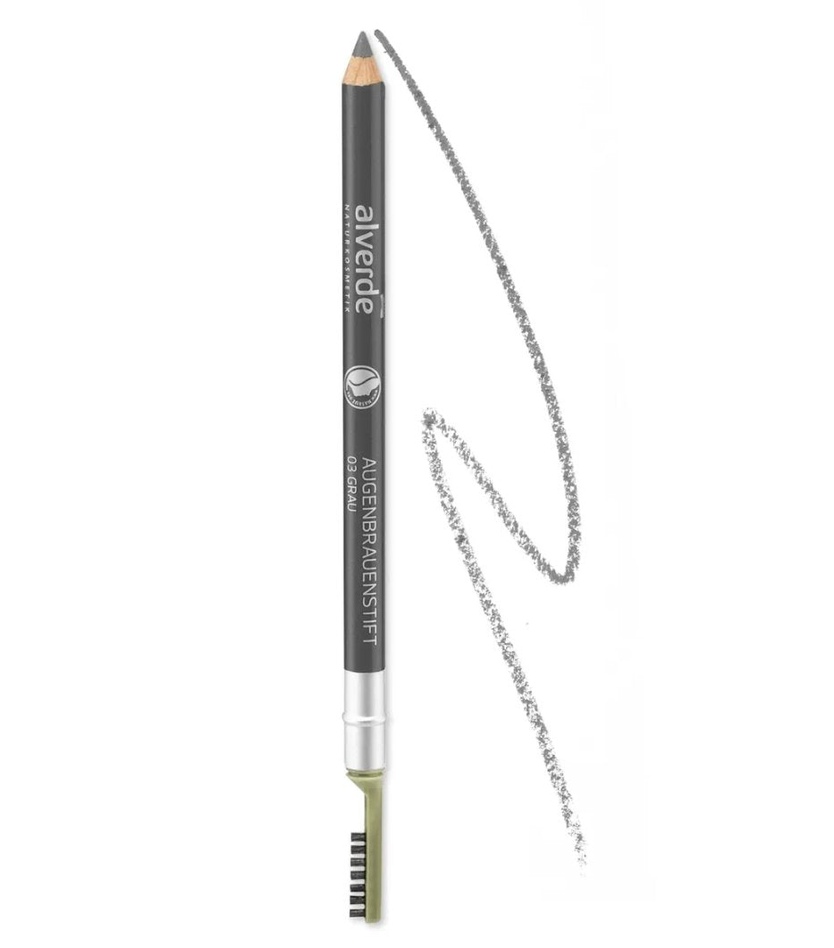 alverde NATURKOSMETIK Augenbrauenstift 03 Grau, 1,1 g