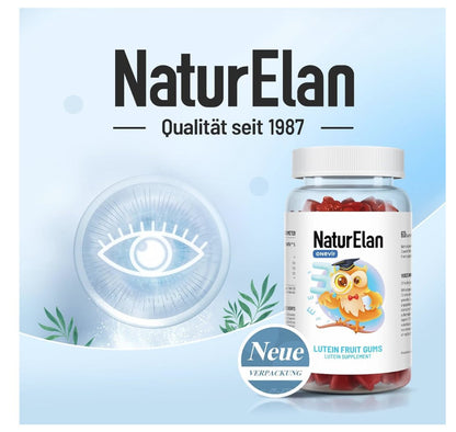 NaturElan Augenvitamine - Lutein Zeaxanthin Hochdosiert Gummibärchen - 60ST