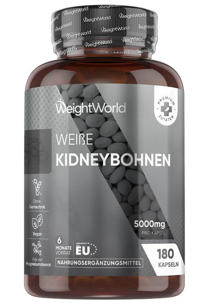 WeightWorld Weiße Kidneybohnen Extrakt 180 Kapseln