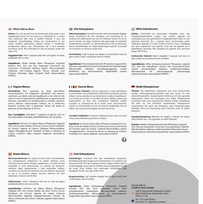 WeightWorld Weiße Kidneybohnen Extrakt 180 Kapseln
