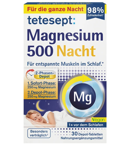 tetesept Magnesium 500 Nacht Tab 30St