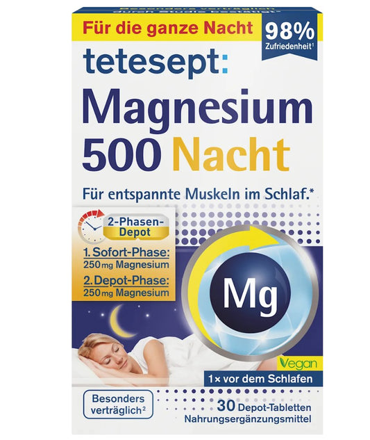 tetesept Magnesium 500 Nacht Tab 30St