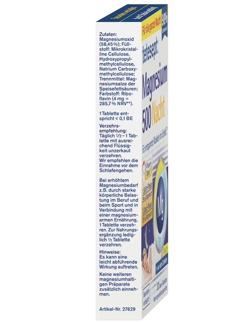 tetesept Magnesium 500 Nacht Tab 30St