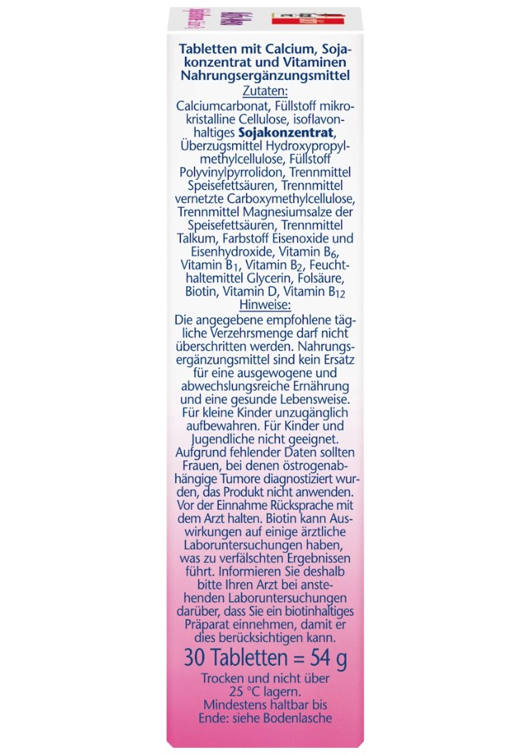 Doppelherz Aktiv-Meno soy isoflavones + calcium + vitamin D3 tablets 30 pieces, 52.1 g