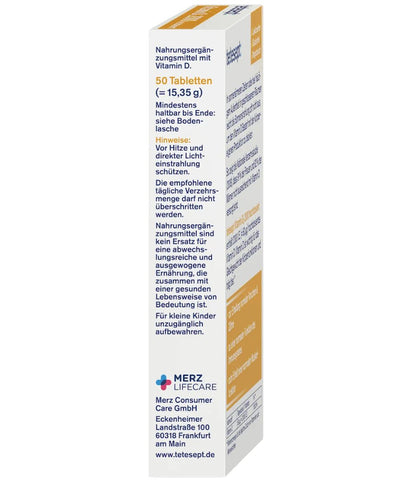 tetesept Vitamin D3 2000 I.E Tabletten 50 St, 15,3 g