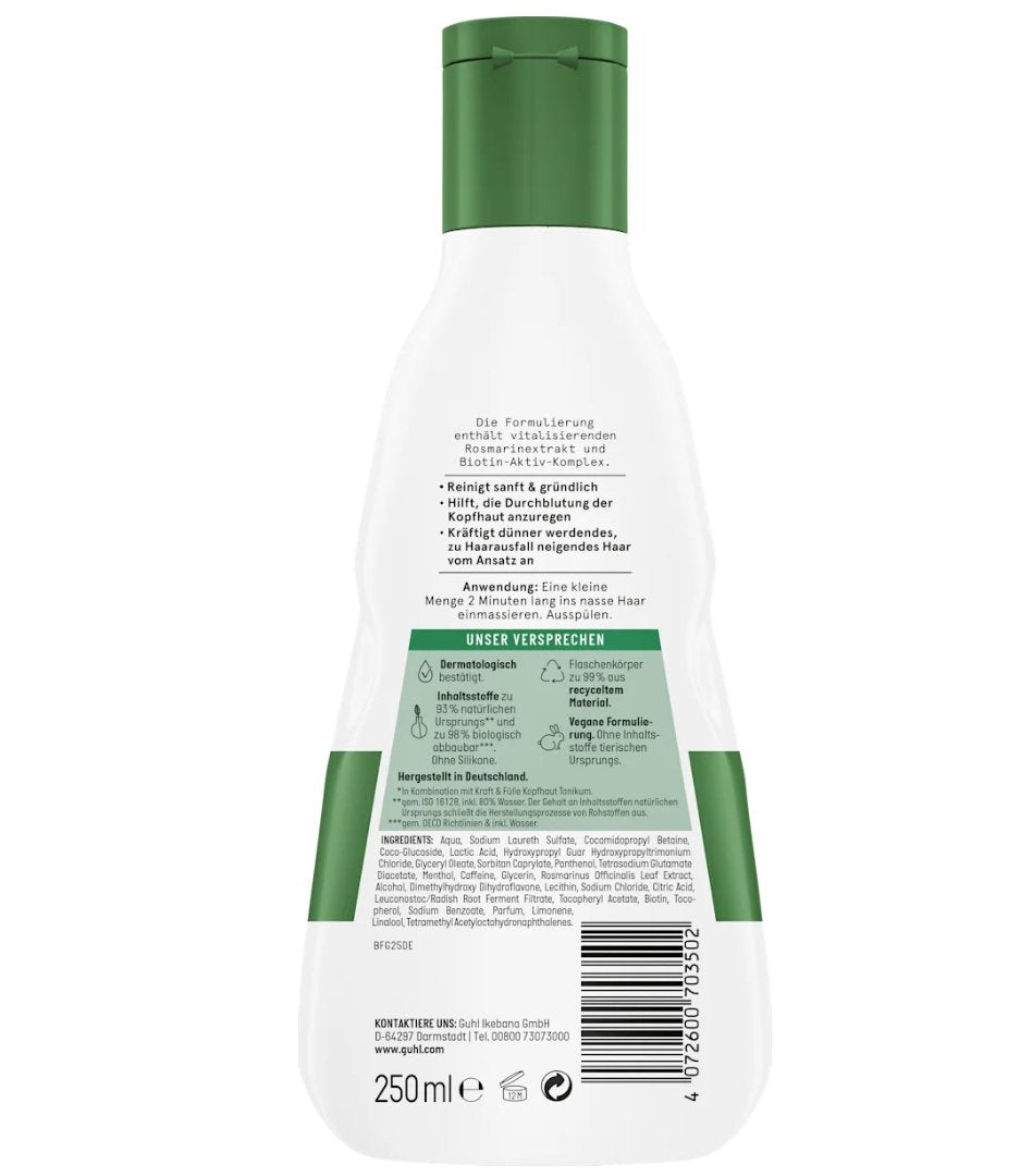 GUHL Shampoo Kraft & Fülle, 250 ml