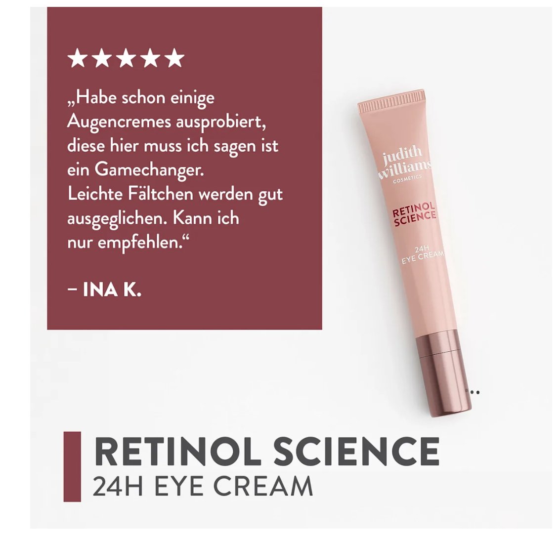 Judith Williams Augencreme Retinol Science, 15 ml
