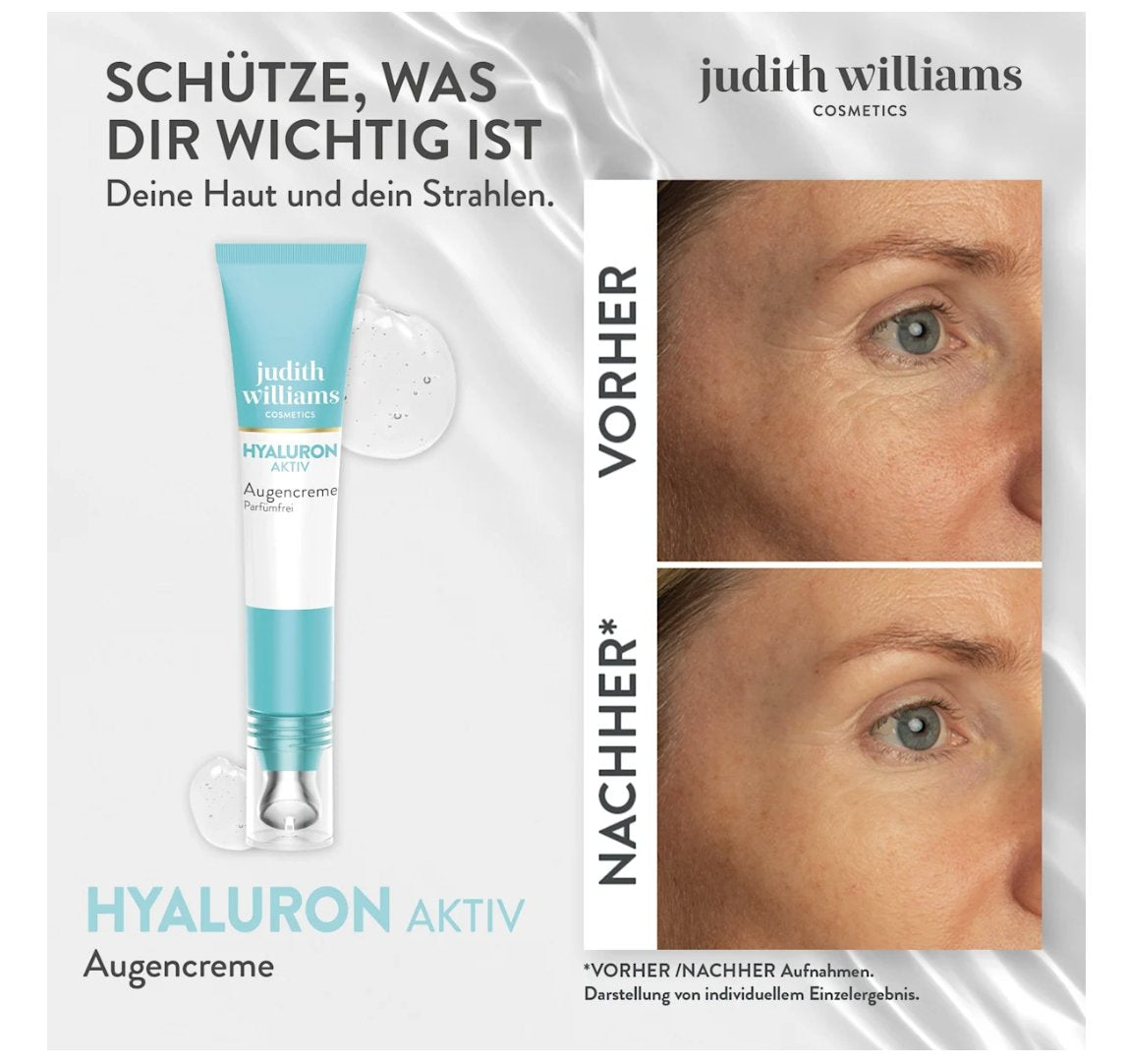 Judith Williams Augencreme Hyaluron Aktiv, 15 g