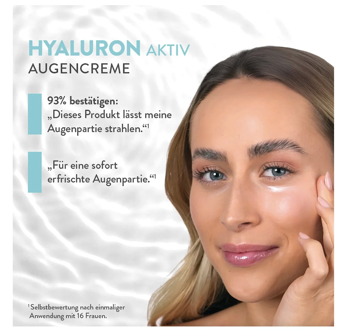 Judith Williams Augencreme Hyaluron Aktiv, 15 g