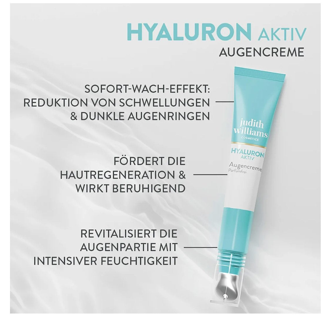 Judith Williams Augencreme Hyaluron Aktiv, 15 g