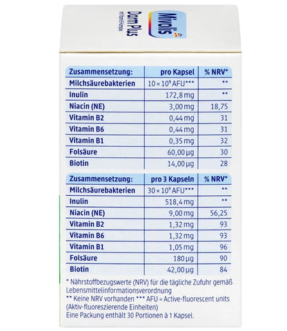 Mivolis Darm Plus Kapseln 30 St, 15 g