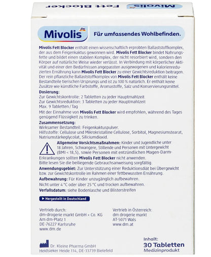 Mivolis 脂肪阻斷片，30 片裝