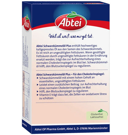 Abtei Schwarzkümmelöl Plus Kapseln 48 St., 34 g