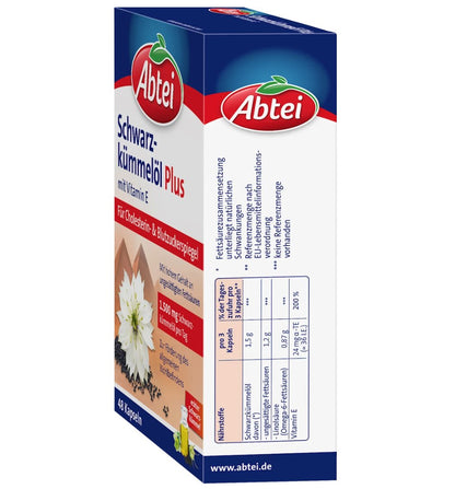 Abtei Schwarzkümmelöl Plus Kapseln 48 St., 34 g