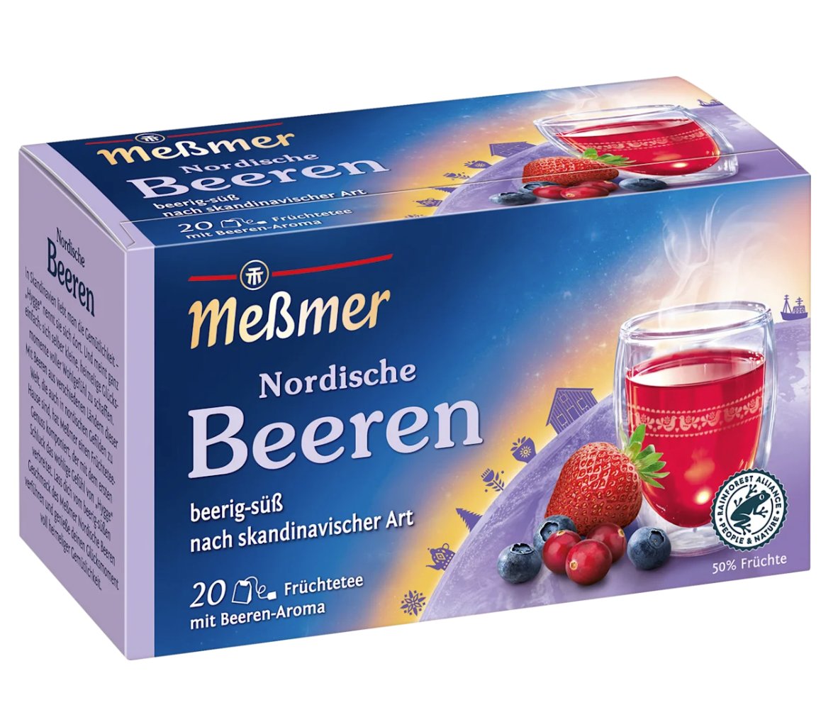 Meßmer Früchtetee Nordische Beeren (20 Beutel), 50 g