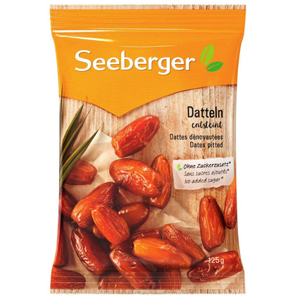 Seeberger dried fruit, pitted dates, 125 g