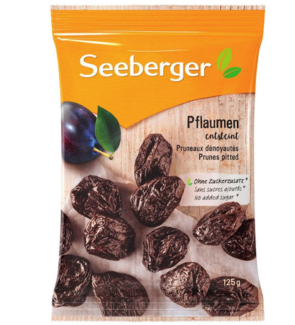 Seeberger dried fruit, stoned plums, 125 g