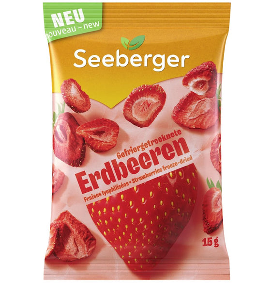 Seeberger Trockenfrüchte, Erdbeeren gefriergetrocknet, 15 g