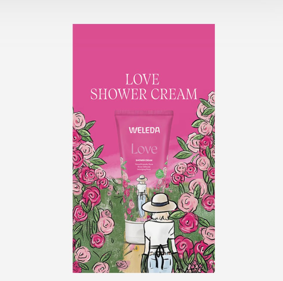 Weleda Love Shower Cream Rose 200ml