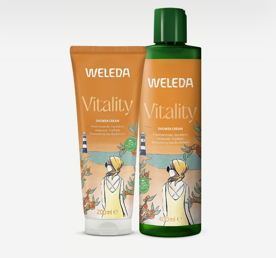 Weleda Vitality Shower Cream Sanddorn 200ml