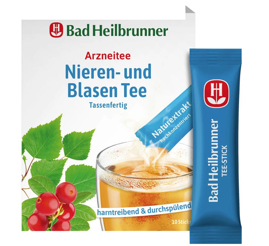 Bad Heilbrunner Arzneitee, Nieren- & Blasen Tee 1,2g*10 Stück