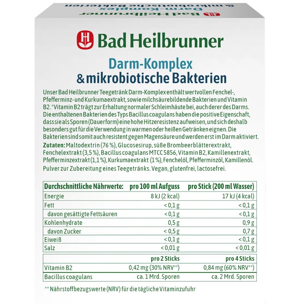 Bad Heilbrunner  茶飲腸道複合益生菌 即溶茶（10包），10克