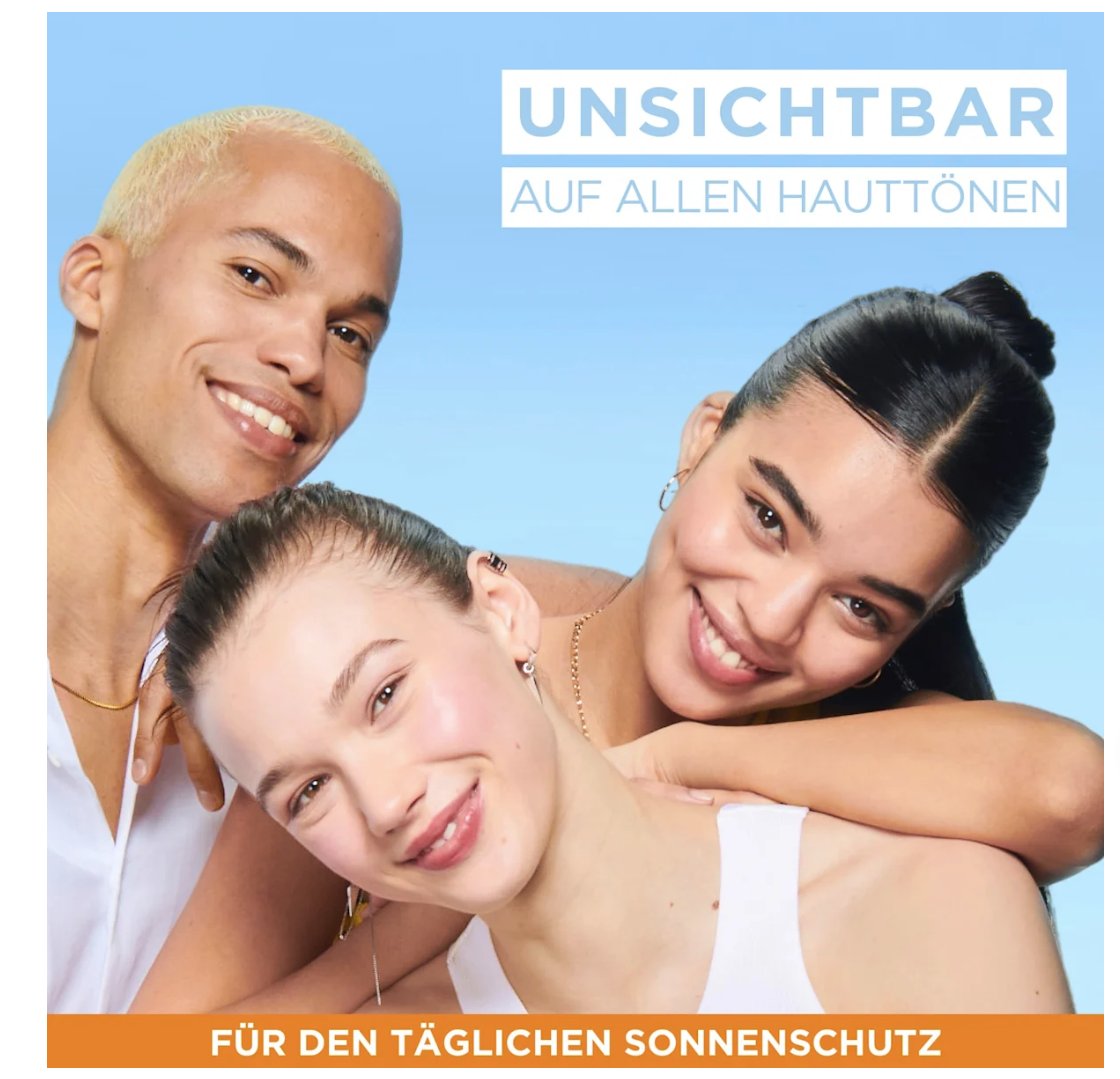 Garnier Ambre Solaire Sonnenfluid Gesicht super UV mit Hyaluronsäure, LSF 50+, 40 ml