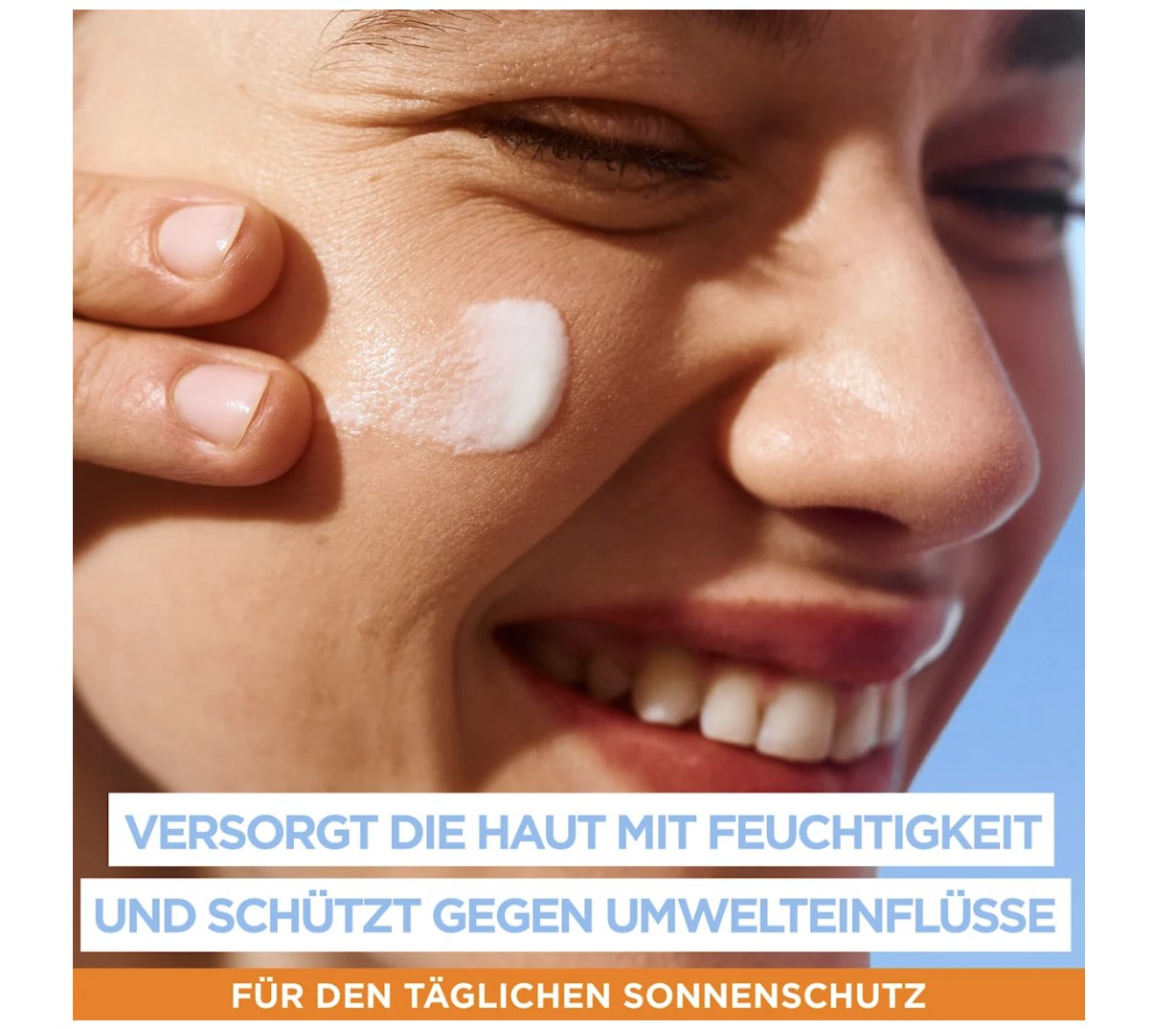 Garnier Ambre Solaire Sonnenfluid Gesicht super UV mit Hyaluronsäure, LSF 50+, 40 ml