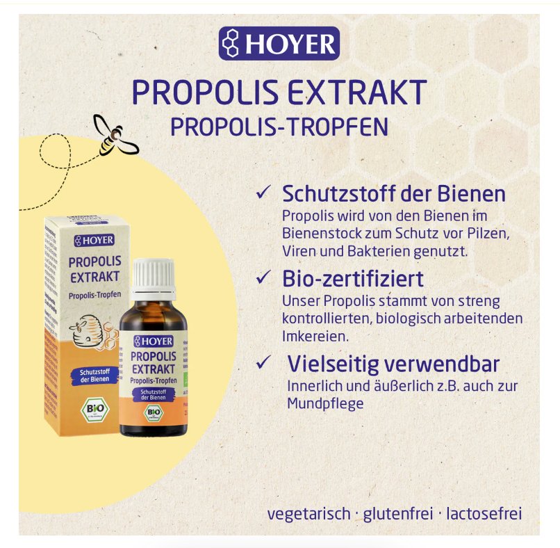 Hoyer Propolis Extrakt flüssig, bio 30ml