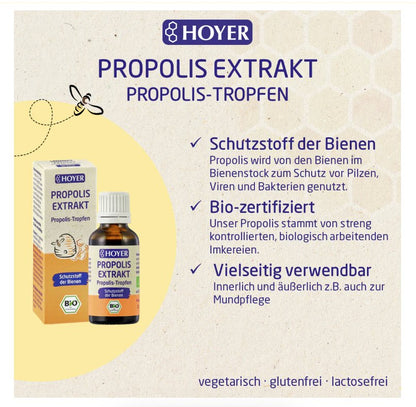 Hoyer Propolis Extrakt flüssig, bio 30ml