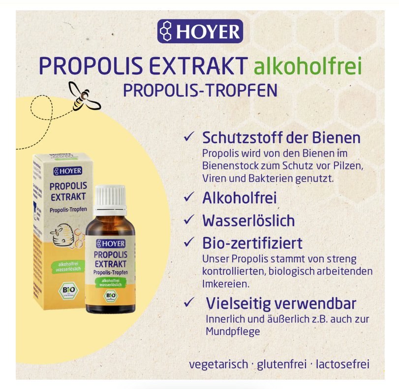 Hoyer  Propolis Extrakt, alkoholfrei,  30ml