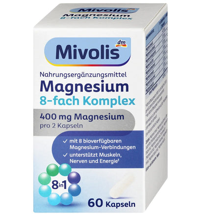Mivolis Magnesium 8-fach Komplex Kapseln 60 St, 42 g