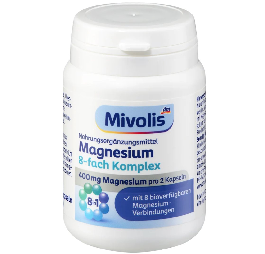 Mivolis Magnesium 8-fach Komplex Kapseln 60 St, 42 g