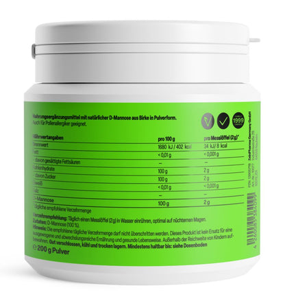 ZeinPharma 天然 D-甘露糖粉（200克）