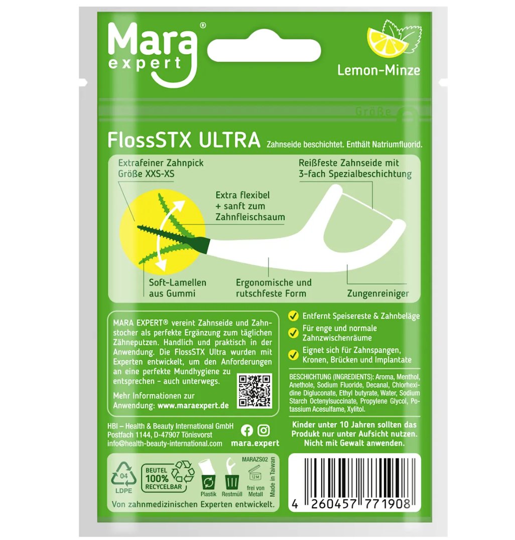 Mara 牙線棒 FlossStx Ultra，30 根