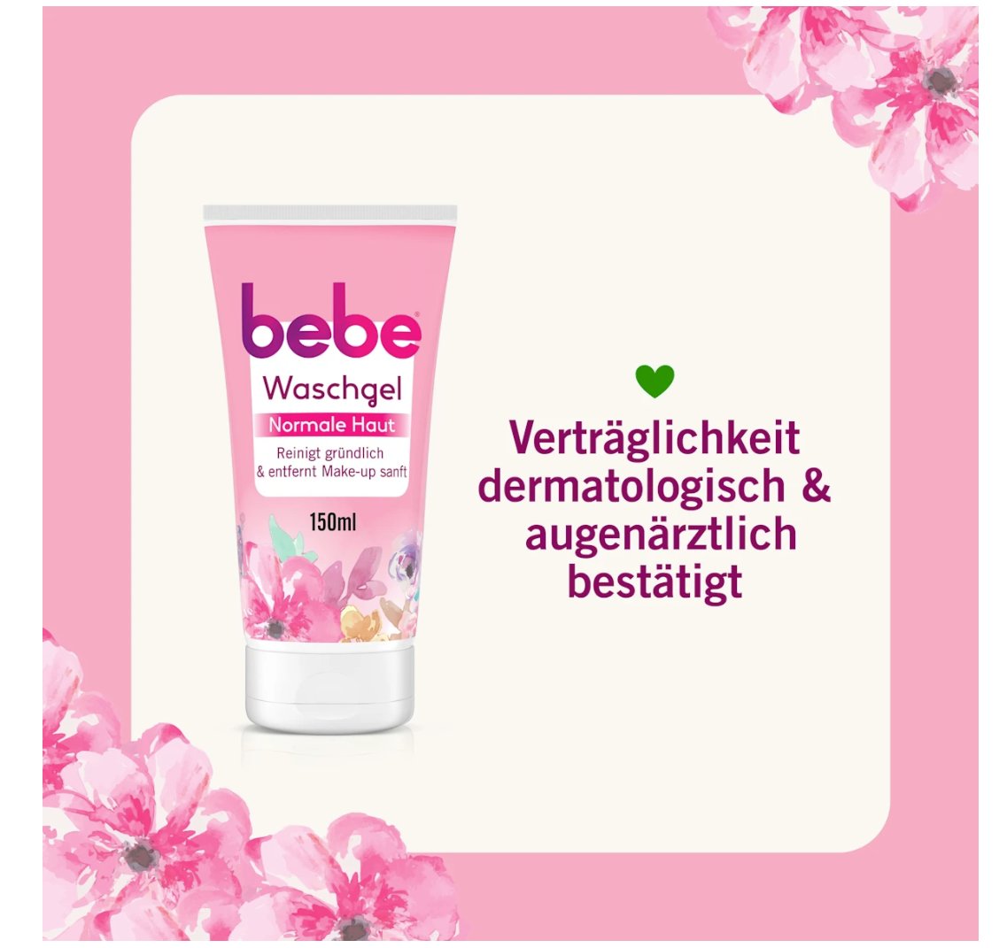 bebe 洗面乳，150 毫升