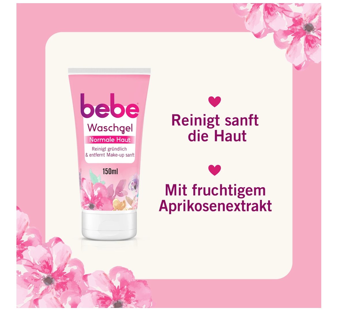 bebe 洗面乳，150 毫升