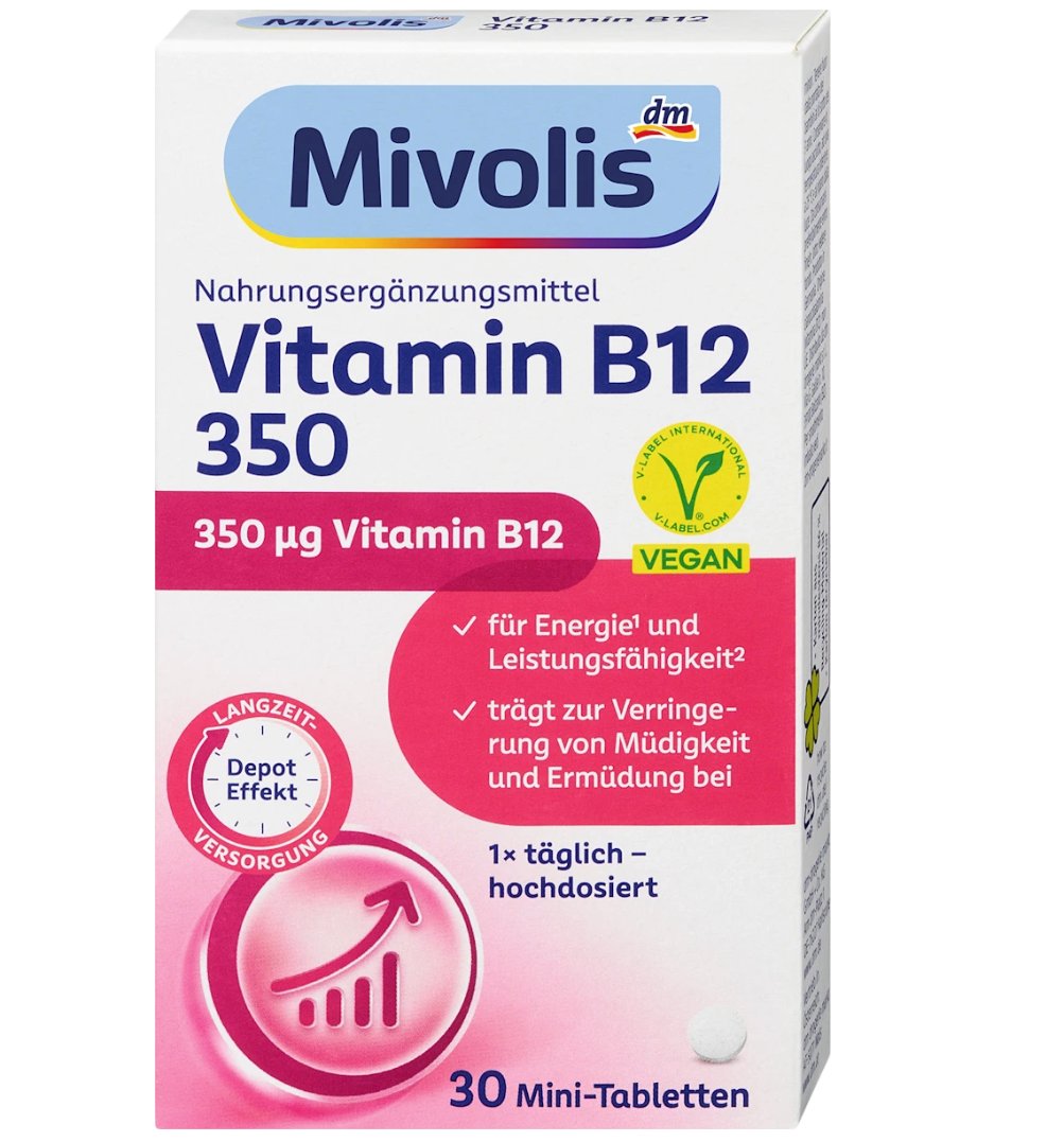 Mivolis Vitamin B12 350 Mini-Tabletten 30 St, 6 g
