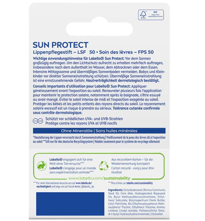 Labello Lip Balm Sun Protect SPF 50+, 4.8 g