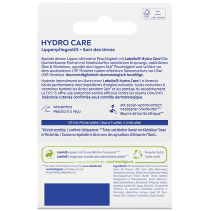 Labello Lip Care Hydro Care SPF 15, 4.8g