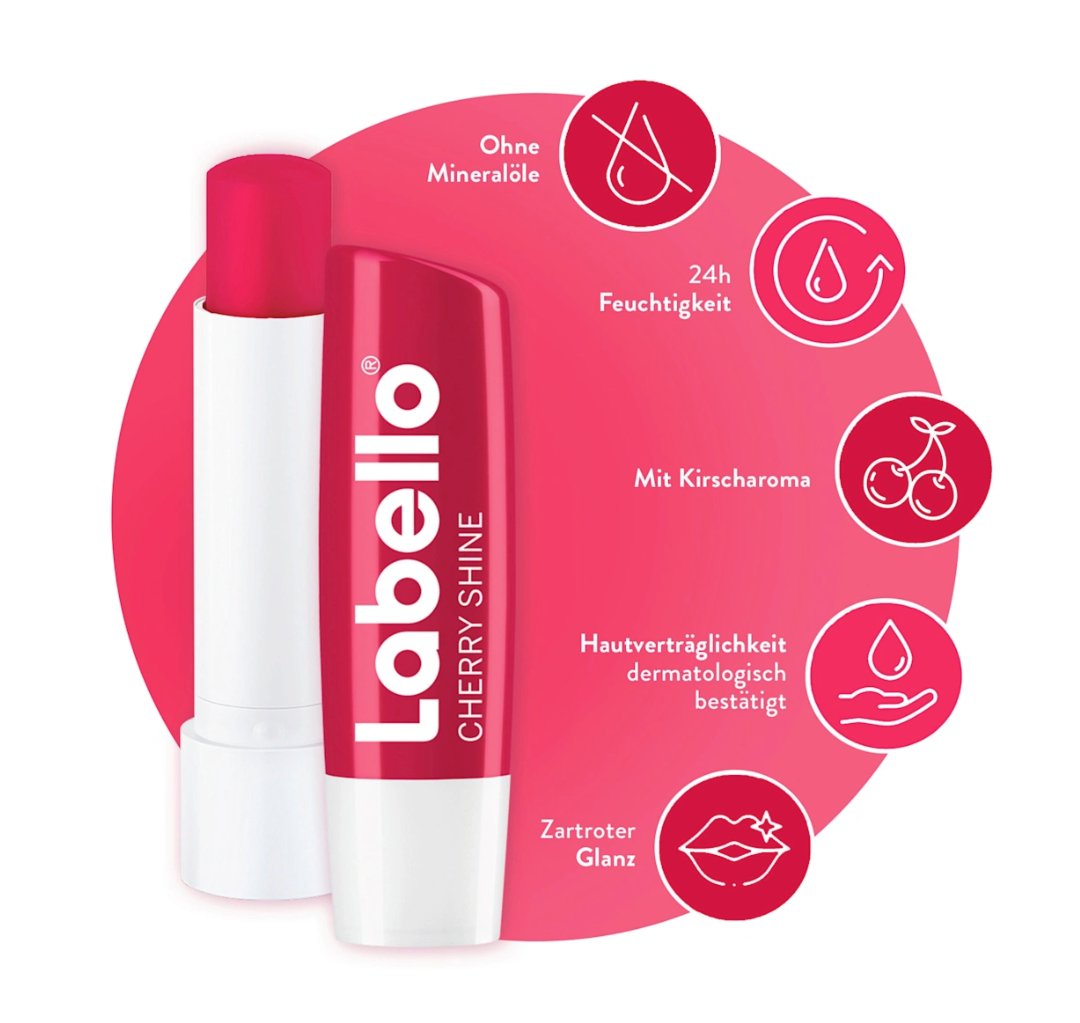 Labello Lippenpflege Cherry Shine, 4,8 g