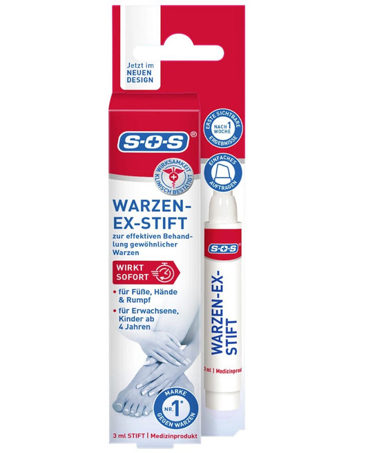 SOS Wart Remover Pen, Warzen-Ex, 1 pc Medical Device