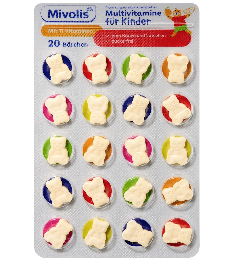 Mivolis Multivitamine für Kinder Kautabletten 20 St, 14 g