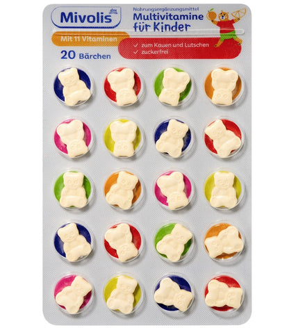 Mivolis Multivitamine für Kinder Kautabletten 20 St, 14 g