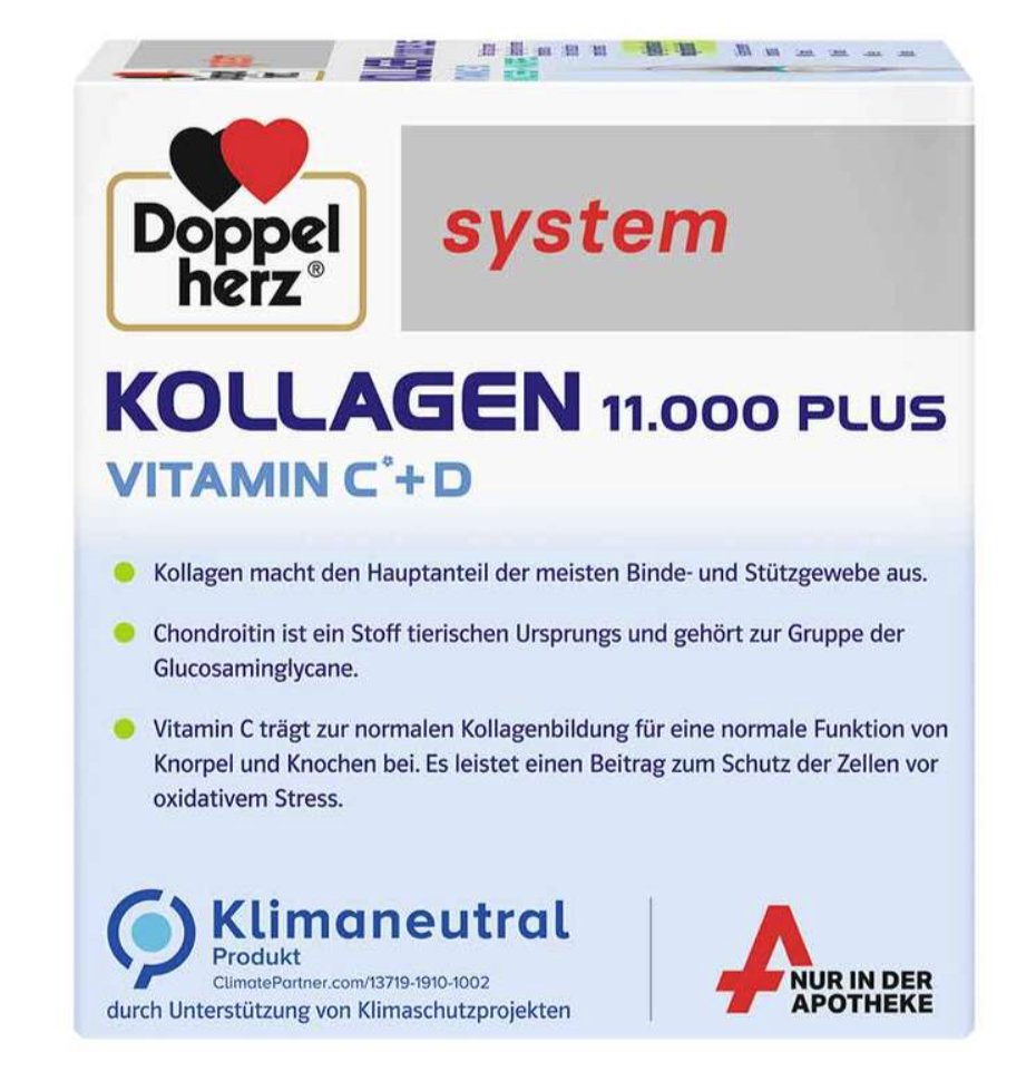 Doppelherz system Collagen 11000 Plus Ampoules, 30x25 ml