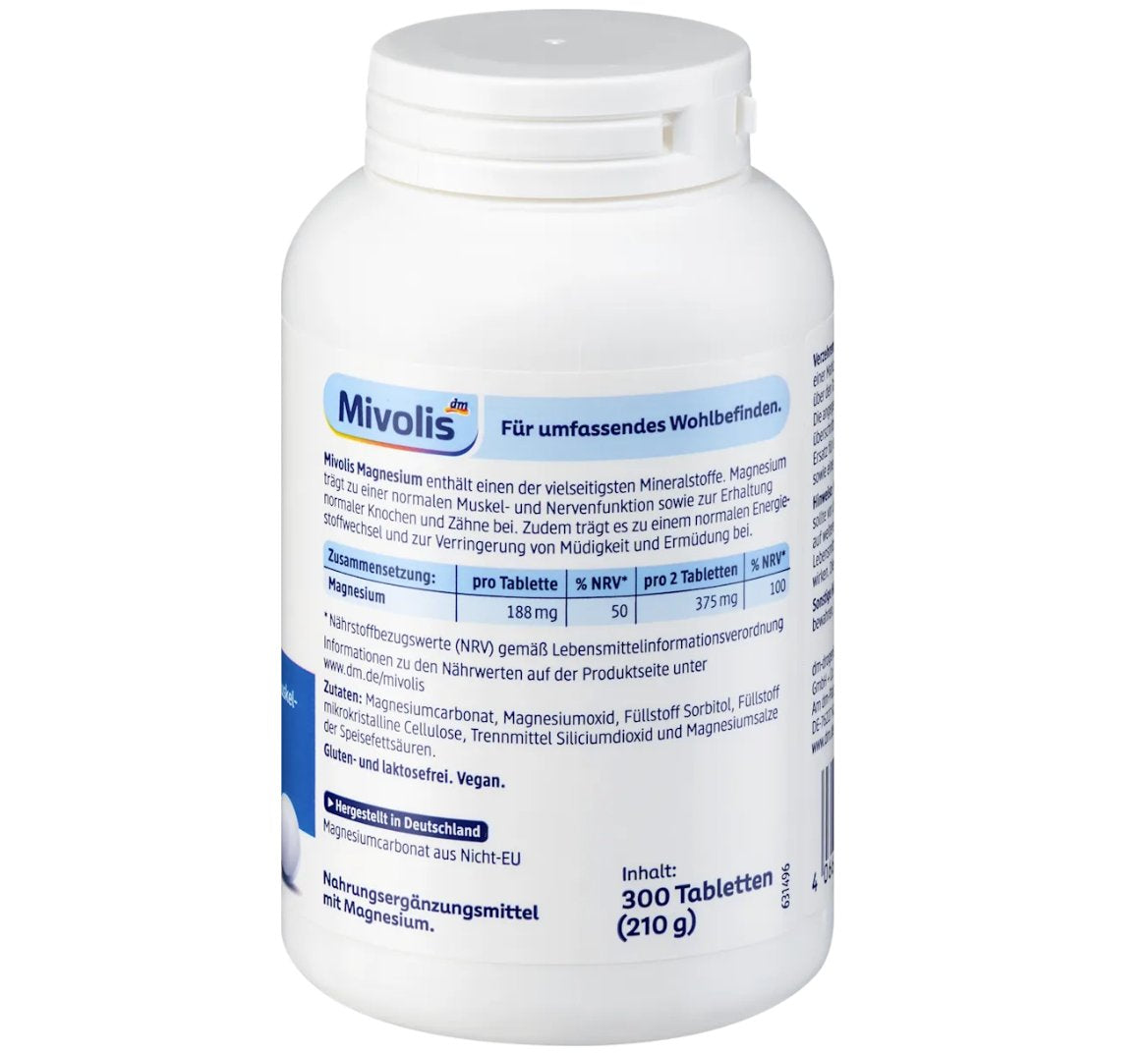 Mivolis Magnesium Tabletten 300 St, 210 g