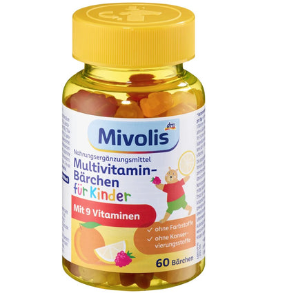 Mivolis 兒童複合維生素小熊軟糖，60 粒，120 克