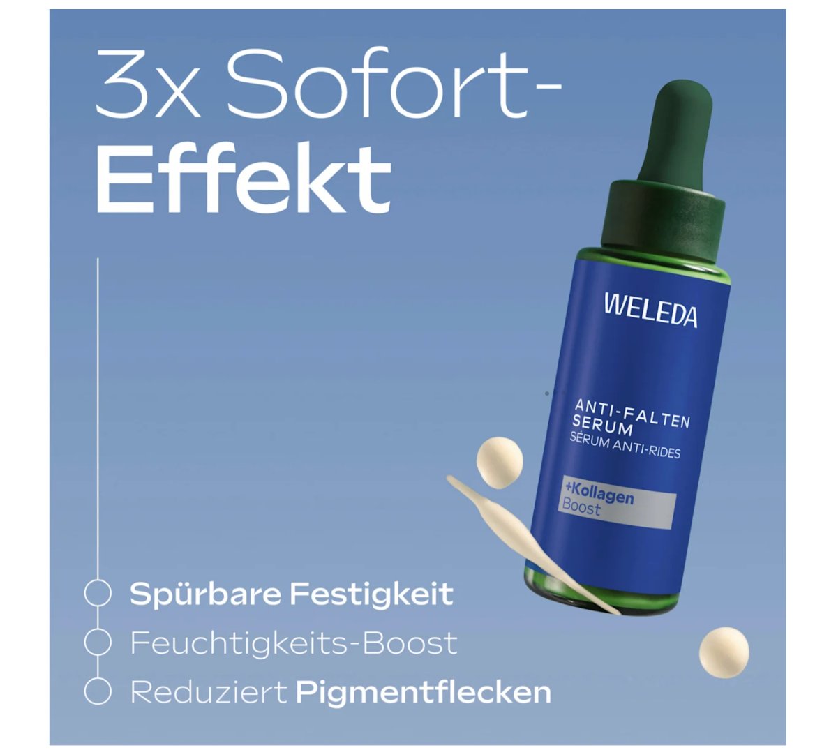 WELEDA Wrinkle Reduction Serum Blue Gentian & Edelweiss, 30 ml