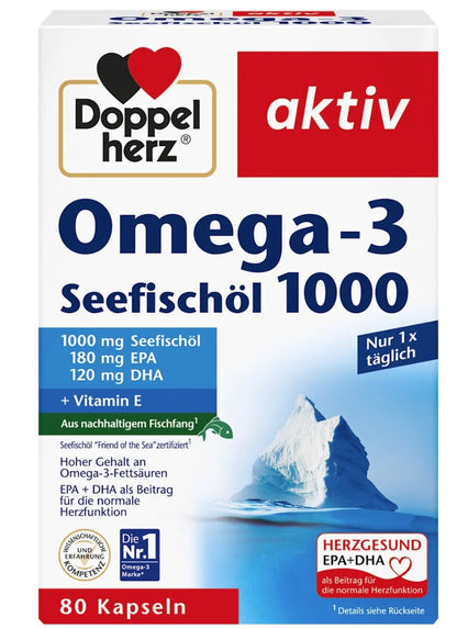 Gesundheits‑Trio: Calcium + Omega‑3 + Vitamin C (3‑fach Kombi‑Set)