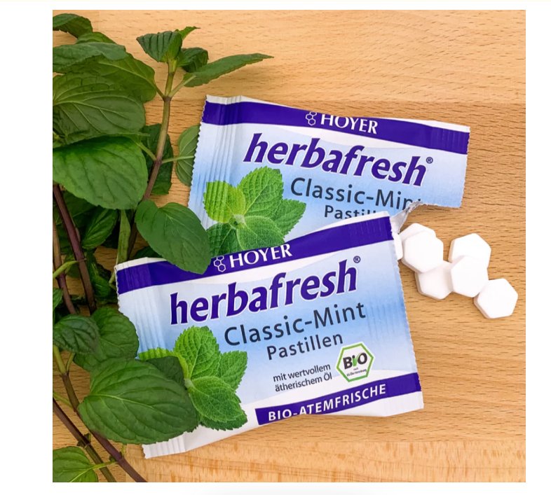 Hoyer  herbafresh Classic-Mint Pastillen 17g